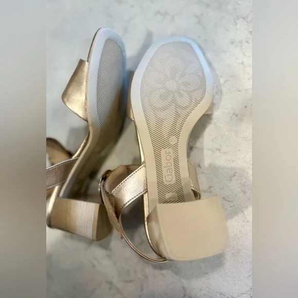 GABOR Gold Heeled Sandals - Picture 12 of 12